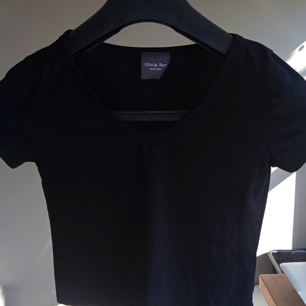 Black crop top